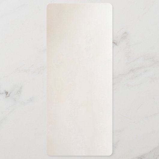 Ivory Flowers Menu Menükarte (Rückseite)