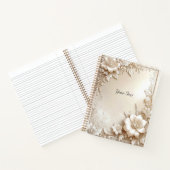 Ivory Flowers Notebook Notizblock (Innenseite)