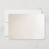 Ivory Flowers RSVP Card Karte (Rückseite)