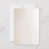 Ivory Flowers RSVP Card Karte (Rückseite)