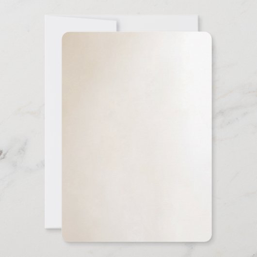 Ivory Flowers Save the Date (Rückseite)