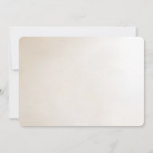 Ivory Flowers Save The Date (Rückseite)