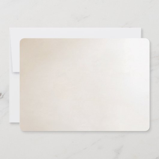 Ivory Flowers Save The Date (Rückseite)