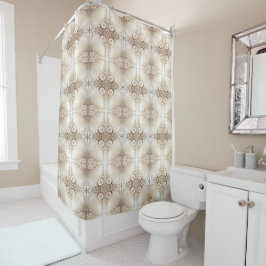 Ivory Flowers Shower Curtain Duschvorhang