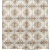 Ivory Flowers Shower Curtain Duschvorhang (Vorderseite)
