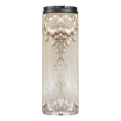 Ivory Flowers Thermal Tumbler Thermosbecher (Rückseite)