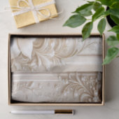 Ivory Flowers Tissue Paper Seidenpapier (Geschenk)