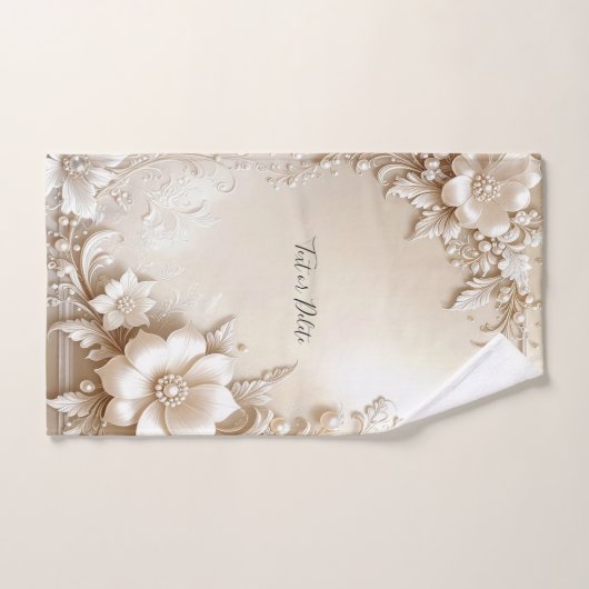 Ivory Flowers Towel Set (Handtuch)