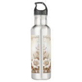 Ivory Flowers Water Bottle Edelstahlflasche (Rückseite)