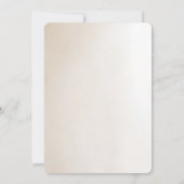 Ivory Flowers Wedding Invitation Einladung (Rückseite)