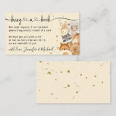 Ivory Forest Baby Animals Bring a Book Begleitkarte (Vorne/Hinten)