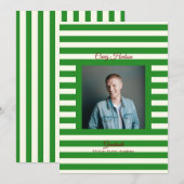 Ivory Forest High School Grad Announcement Card Ankündigung (Vorne/Hinten)