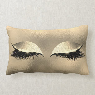 Ivory Foxier Vip Lashes Glass Sleep Glitzer Makeup Lendenkissen
