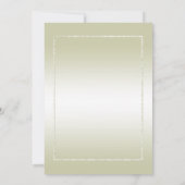 Ivory Gem & Glitzer 1. Hochzeitstag Einladung (Rückseite)