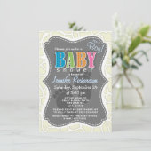 Ivory Giraffe Animal Print Einladung (Stehend Vorderseite)