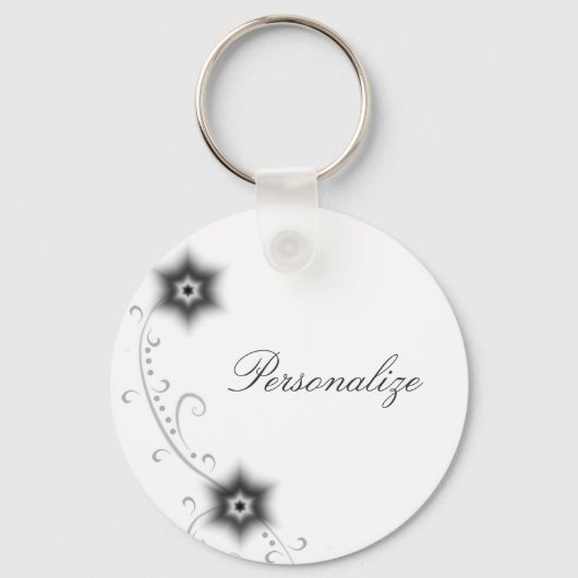 Ivory Glow Blooms Schlüsselanhänger (Vorderseite)