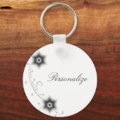 Ivory Glow Blooms Schlüsselanhänger (Vorderseite)