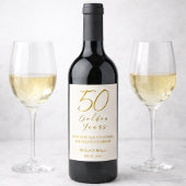Ivory Gold 50th Golden Years Anniversary  Weinetikett