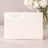 Ivory Gold 50th Golden Years Return Address Design