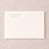 Ivory Gold 50th Golden Years Return Address Design