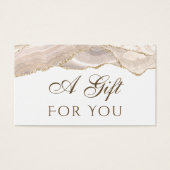 Ivory Gold Agate Gift Card (Vorderseite)