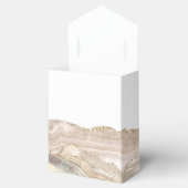 Ivory Gold Agate Script Erste Kommune Geschenkschachtel (Geöffnet)