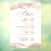 Ivory Gold Agate Services Menü Fensteraufkleber (Blatt 3)