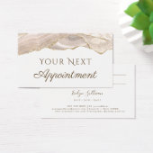 Ivory Gold Agate Terminierungskarte (Schreibtisch)