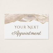 Ivory Gold Agate Terminierungskarte (Vorderseite)