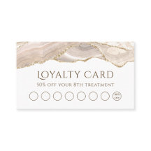 Ivory Gold Agate Treuekarte