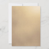 Ivory Gold Floral Bloom Wedding Invitation  Einladung (Rückseite)