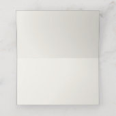 Ivory Gold Floral Platzkarte (Innenseite Aufgefaltet)