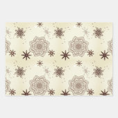 Ivory gold geschenkpapier set (Vorderseite 2)