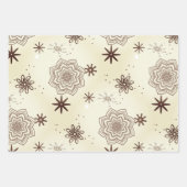 Ivory gold geschenkpapier set (Vorderseite)