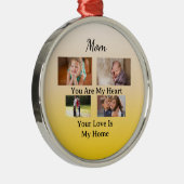 Ivory & Gold – Heartfelt Holiday Keepsake Ornament Aus Metall (Rechts)