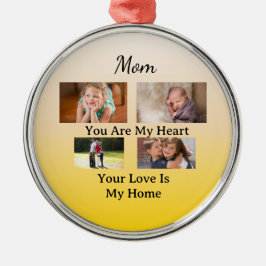 Ivory & Gold – Heartfelt Holiday Keepsake Ornament Aus Metall