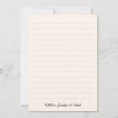 Ivory Gray Arrow Foto Collage Liebe Dank Hochzeit Dankeskarte (Rückseite)