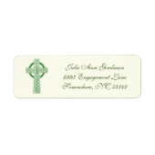 Ivory Green Elegant Irish Celtic Cross (Vorne)