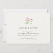 Ivory & Green | Floral Rose Wedding Save The Date (Vorderseite)
