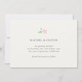Ivory & Green | Floral Rose Wedding Save The Date (Vorderseite)