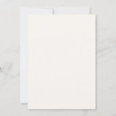 Ivory greenery bow monogrammed Bridal Shower Einladung (Rückseite)