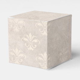Ivory Grunge Damask Geschenkschachtel
