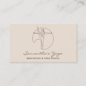 Ivory Gym Yoga Pilates Meditation Instructor Visitenkarte (Vorderseite)