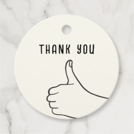 Ivory Hand Drawn Illustration Minimalist Wedding  Geschenkanhänger