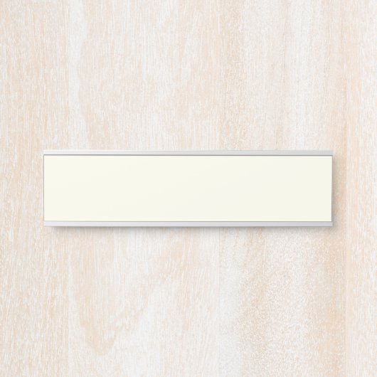 Ivory Hanging Name Sign Türschild (Vorderseite )