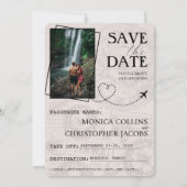 Ivory Hawaii Passport Save the Date (Rückseite)