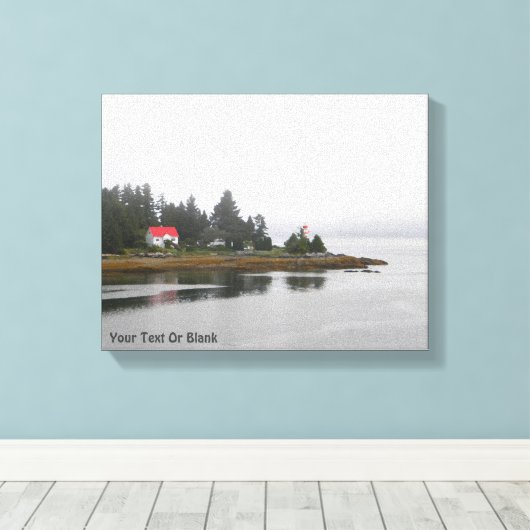 Ivory Island Lightstation Leinwanddruck (Insitu (Holzboden))