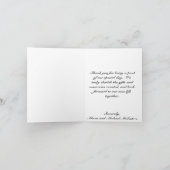 Ivory Lace Burlap und Persimmon Danke Karte (Innenseite)