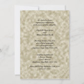 Ivory Lace Fraktal Wedding Einladung (Rückseite)