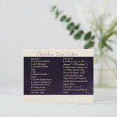 Ivory Lace Rezpe Card Postkarte (Stehend Vorderseite)